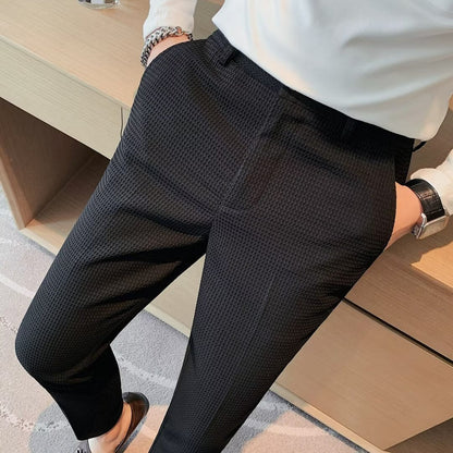 Herren Slim-Fit Hose Frühlings Look Modern