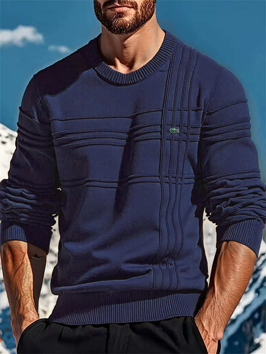 Herren Strickpullover Modern mit Textildetails und Einzigartigem Design