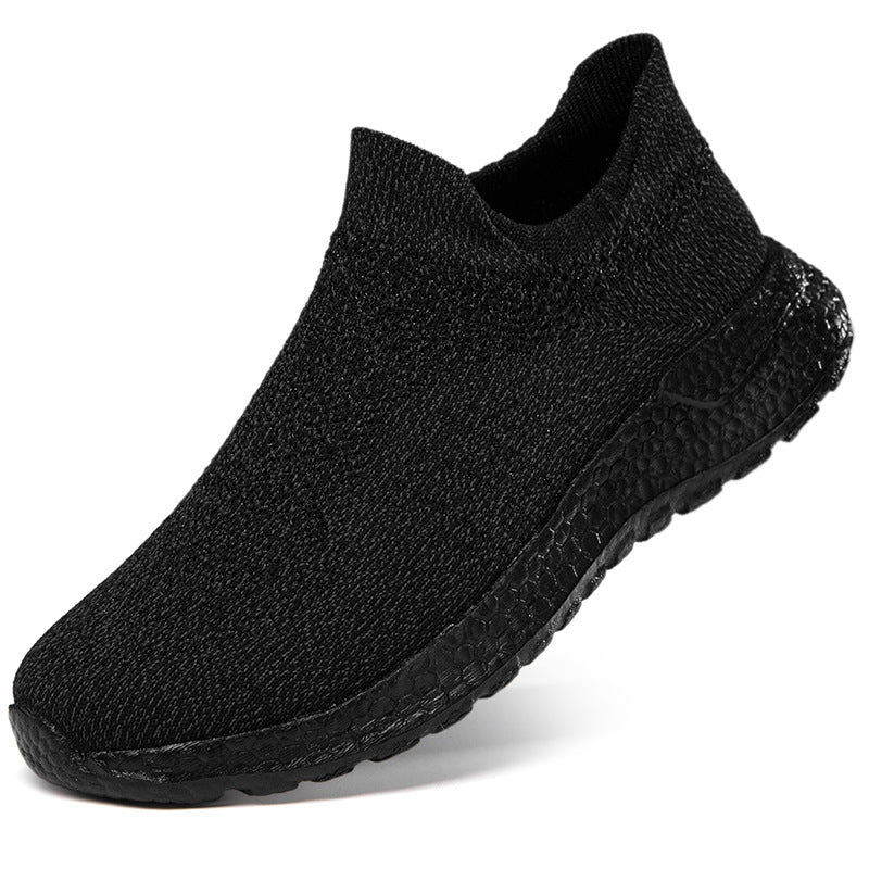 Damen Sneaker Sportlich Bequem Strick Schuhe