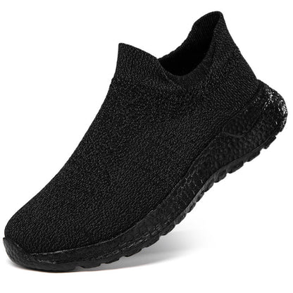 Damen Sneaker Sportlich Bequem Strick Schuhe
