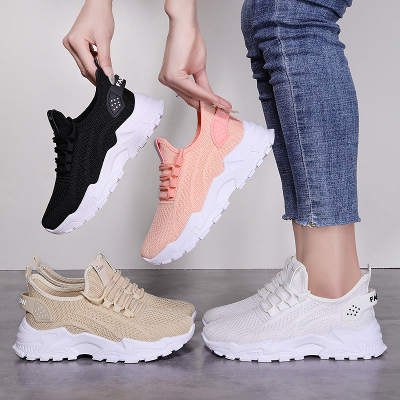 Damen Sport Sneaker atmungsaktiv Mesh Laufschuhe bequem