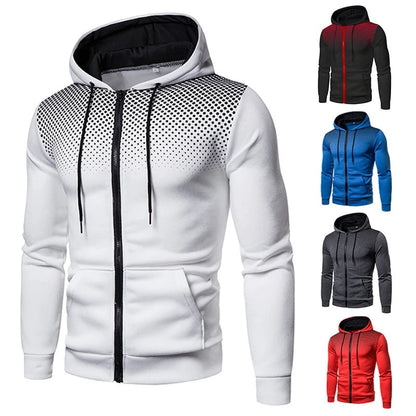 Herren Sportjacke Kapuzenjacke Funktionell Wasserabweisend - BerlinGlamour
