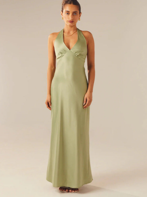 Damenkleid Elegantes Wickelkleid V-Ausschnitt Slim Fit