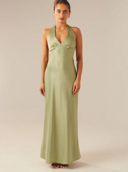 Damenkleid Elegantes Wickelkleid V-Ausschnitt Slim Fit