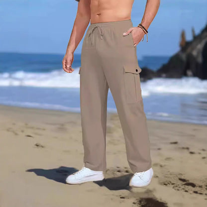 Herren Cargo-Hose Elastisch mit Taschen Sportlich - BerlinGlamour