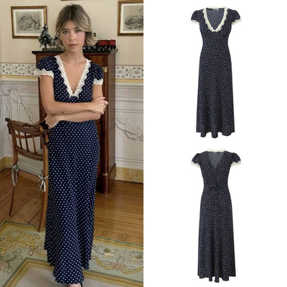 BerlinGlamour Frühlings-Midi-Kleid im fließenden Design
