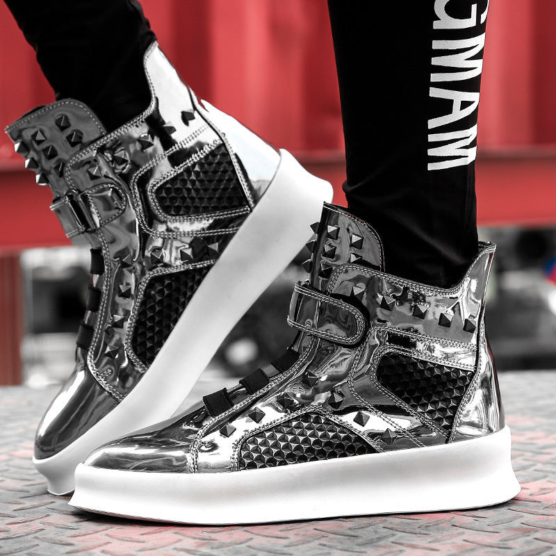 Damen High-Top Sneaker Netzoptik Rutschfest Modern