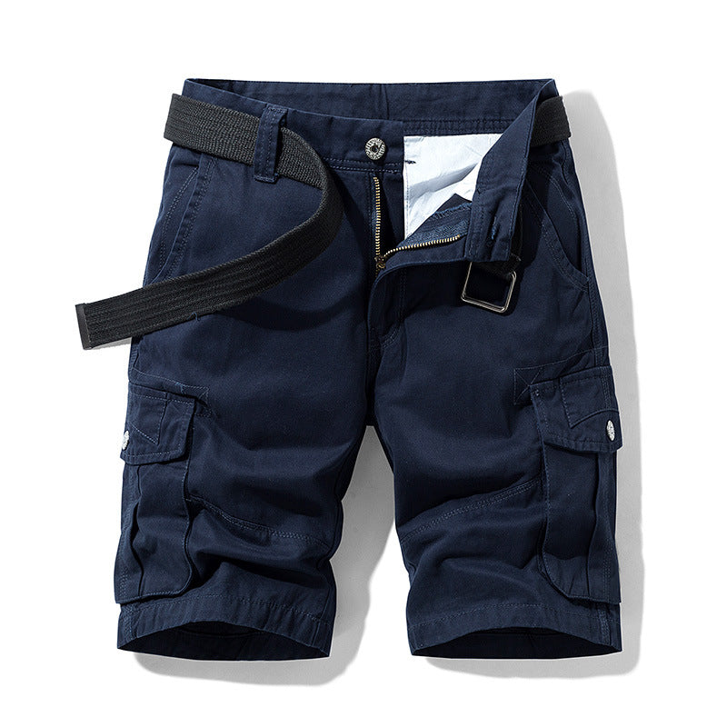 Herren Cargo-Shorts Bequem Multifunktions-Taschen Verstellbar