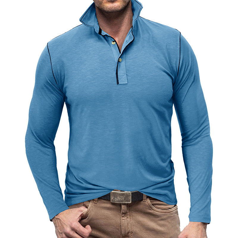 Herren Sportpolo Langarmshirt Modern Berlin Style - BerlinGlamour