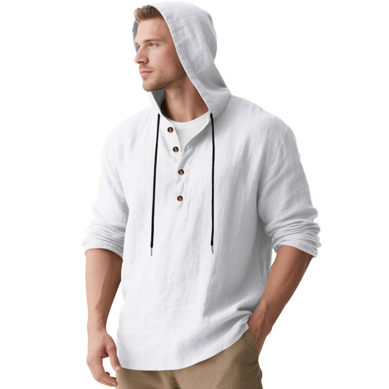 Herren Kapuzenshirt Lässig atmungsaktiv Baumwolle