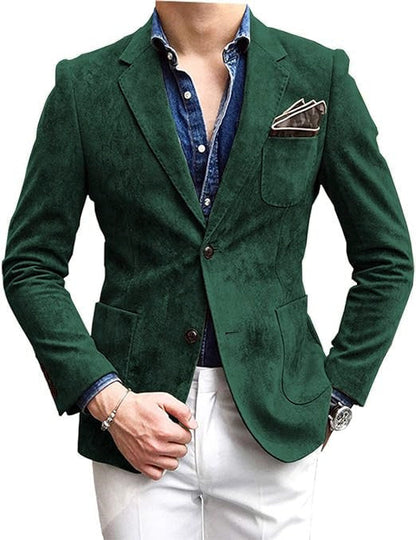 Eleganter Herren Blazer Slim Fit Schwarzer Anzug