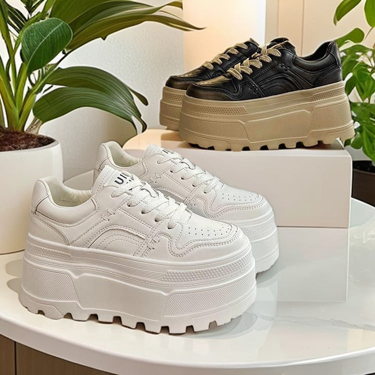 Damen Sneaker Plateau Hochzeitsschuhe Modisch Bequem