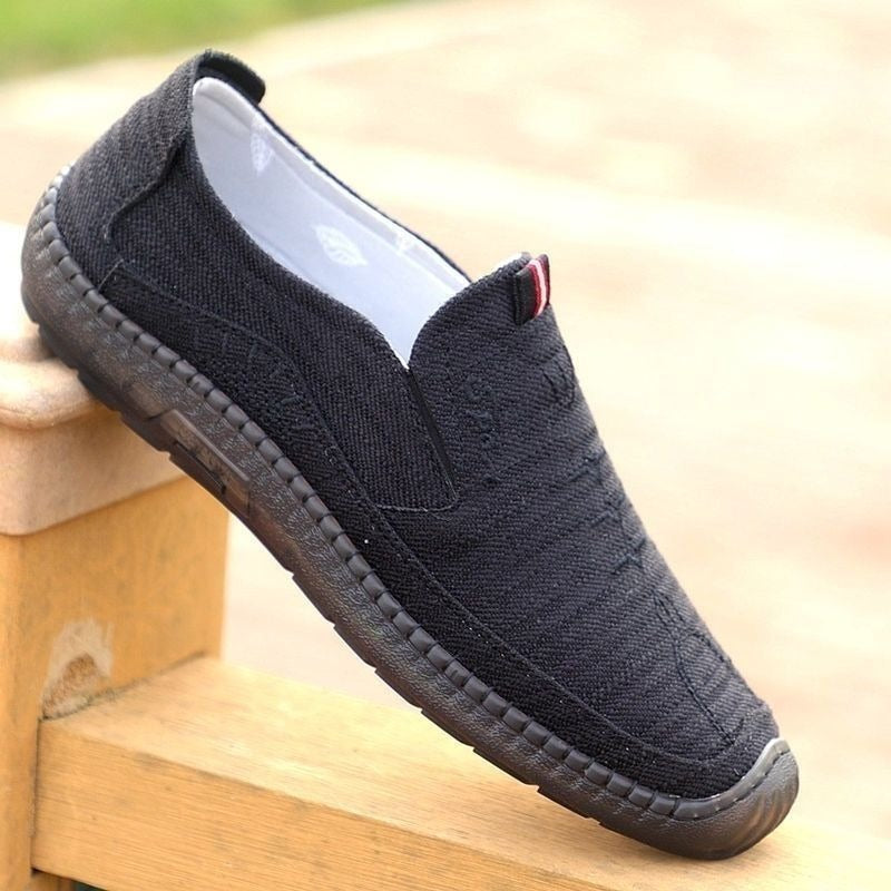 Damen Bequeme Slip-On Schuhe Flach Komfortschuhe Casual
