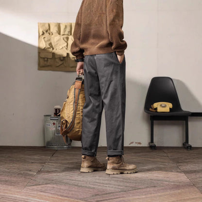 Herren Chino-Hose Relaxed Fit mit Taschen Bequem