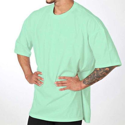 Herren T-Shirt Oversized Baumwolle Rundhals