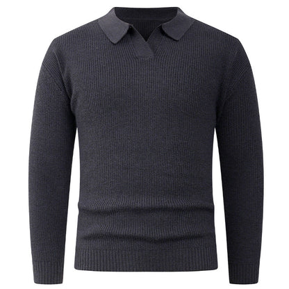 Herren Pullover Lässig Moderner Kragen