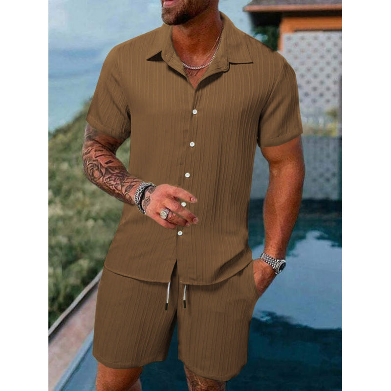 Herren Freizeitanzug Kurzarm Elastisch Moderne
