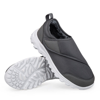 Damen Sneaker Warmfutter Schuhe Klettverschluss Winter