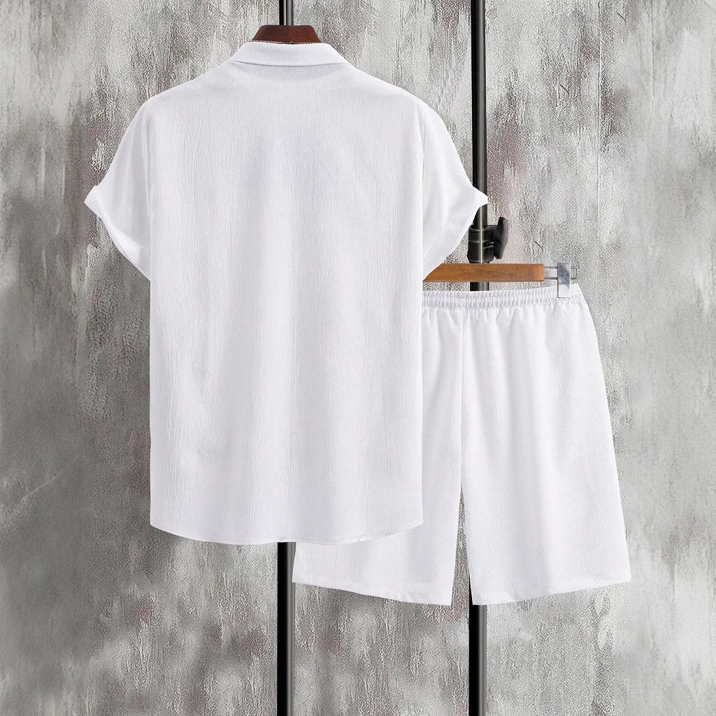Herren Shorts Set Bequem Elastisch Mit Knöpfen