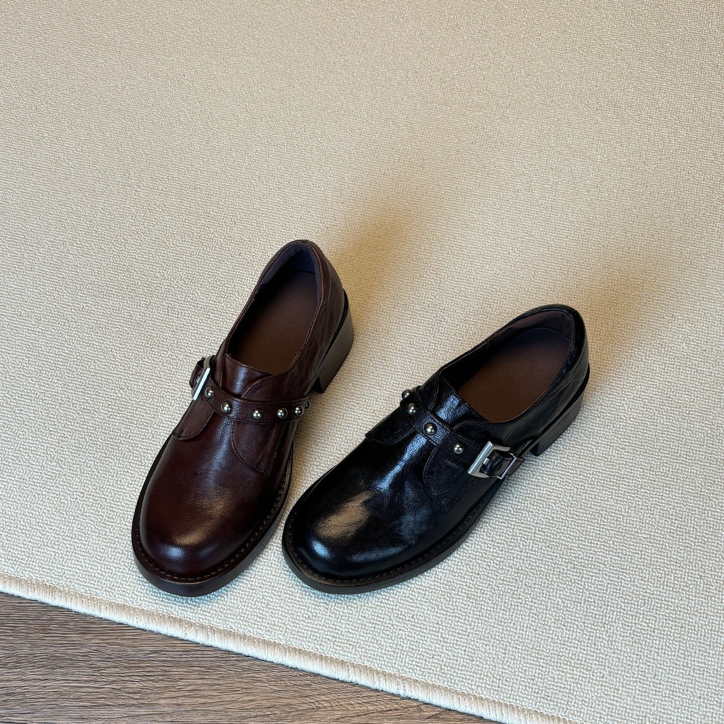 Damen Plateau Schuhe mit Riemen Hochabsatz Komfortschuhe - BerlinGlamour