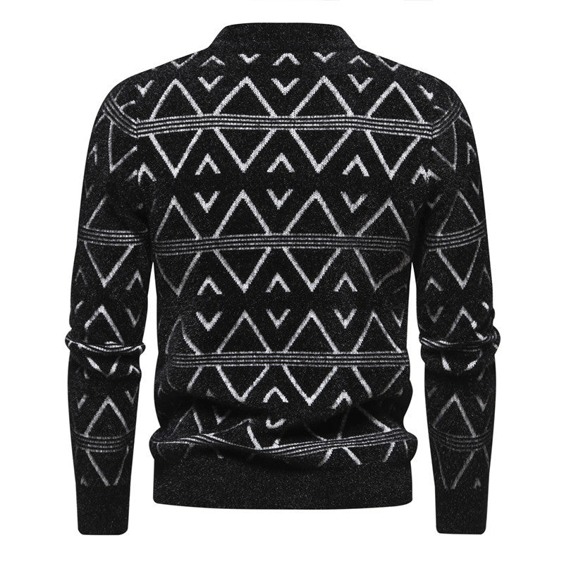 Herren Rollkragenpullover Modern Strukturstoff Trendy