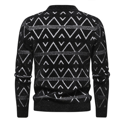 Herren Rollkragenpullover Modern Strukturstoff Trendy