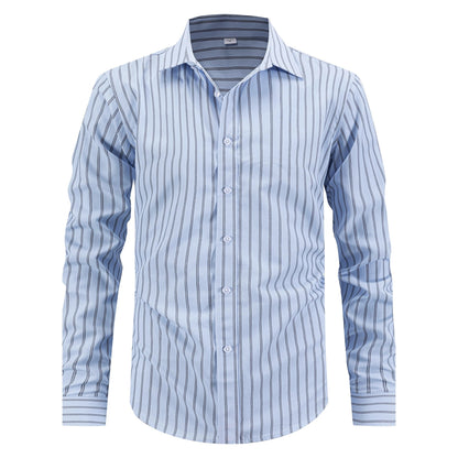 Herren Businesshemd Modern Streifen Slim Fit