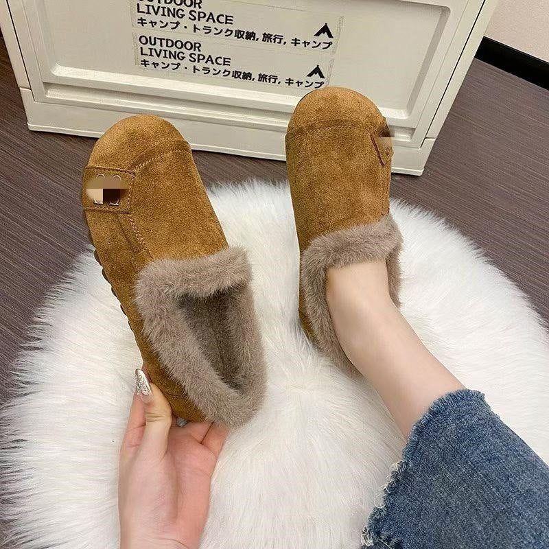 Damen Velours Pantoletten Weich Warm Heimische Hausschuhe - BerlinGlamour