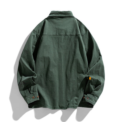 Herren Hemd Utility Schnitt Modern Grau