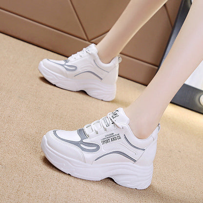 Damen Sneaker Chunky Komfortabel Laufsohle Sportlich