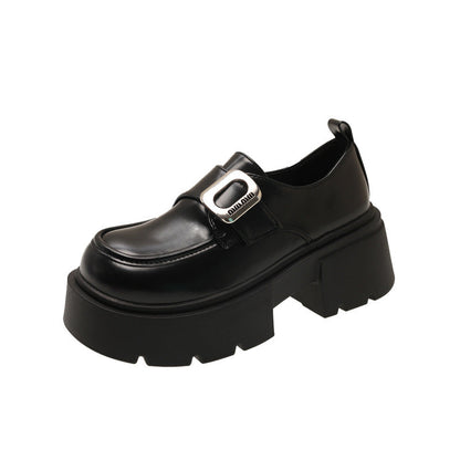 Damen Schnürschuhe Chunky mit Schnallen Modisch Damen Schuhe