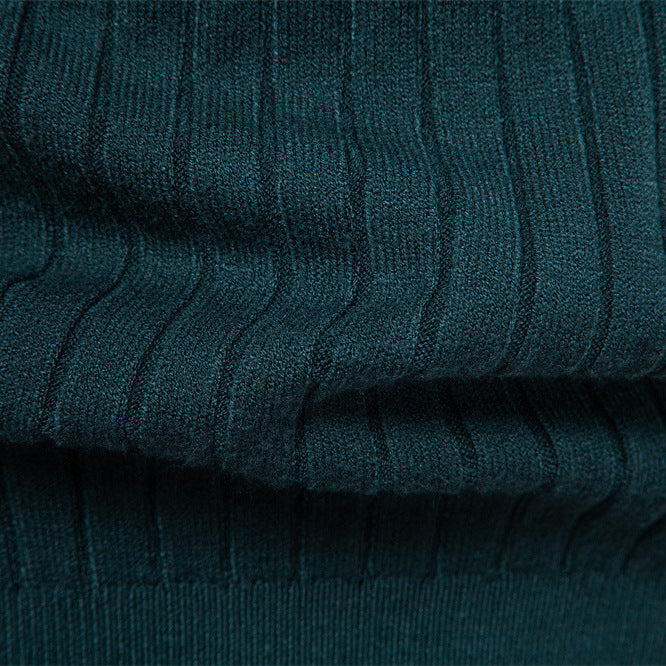 Herren Pullover Rollkragen Feinripp Modern