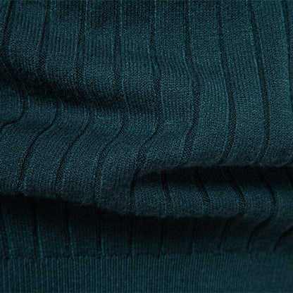 Herren Pullover Rollkragen Feinripp Modern