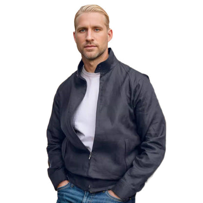 Herren Steppjacke Lässig Modern Mit Hochem Kragen