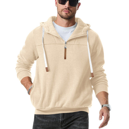 Herren Sportpullover Kapuzenpulli Elastisch Mit Reißverschluss