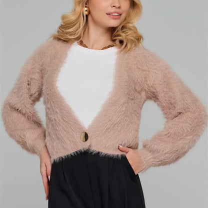 Weiche Strickjacke Damen Oversized Flauschig