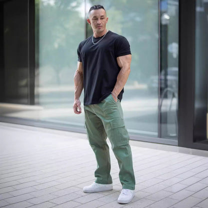 Herren Cargo-Hose Multifunktional Ergonomisch Bequem