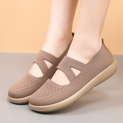 Damen Schuhe Slip-On Bequem Elastisch Komfort