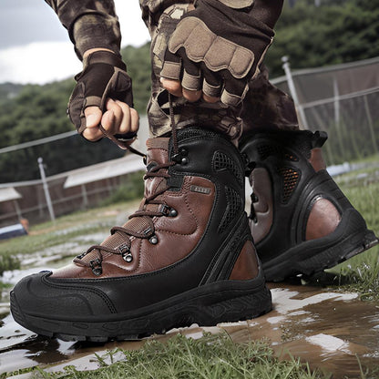 Wasserdichte Herren Trekkingstiefel Knöchelschutz Rutschfest - BerlinGlamour