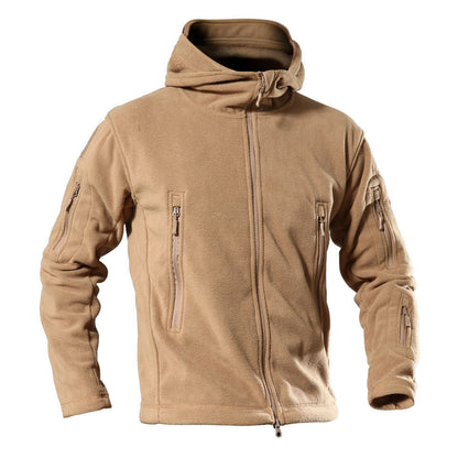 Herren Fleecejacke Warm Reißverschlusstaschen Outdoor