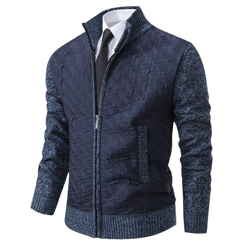 Herren Übergangsjacke Steppweste Hochkragen Warm