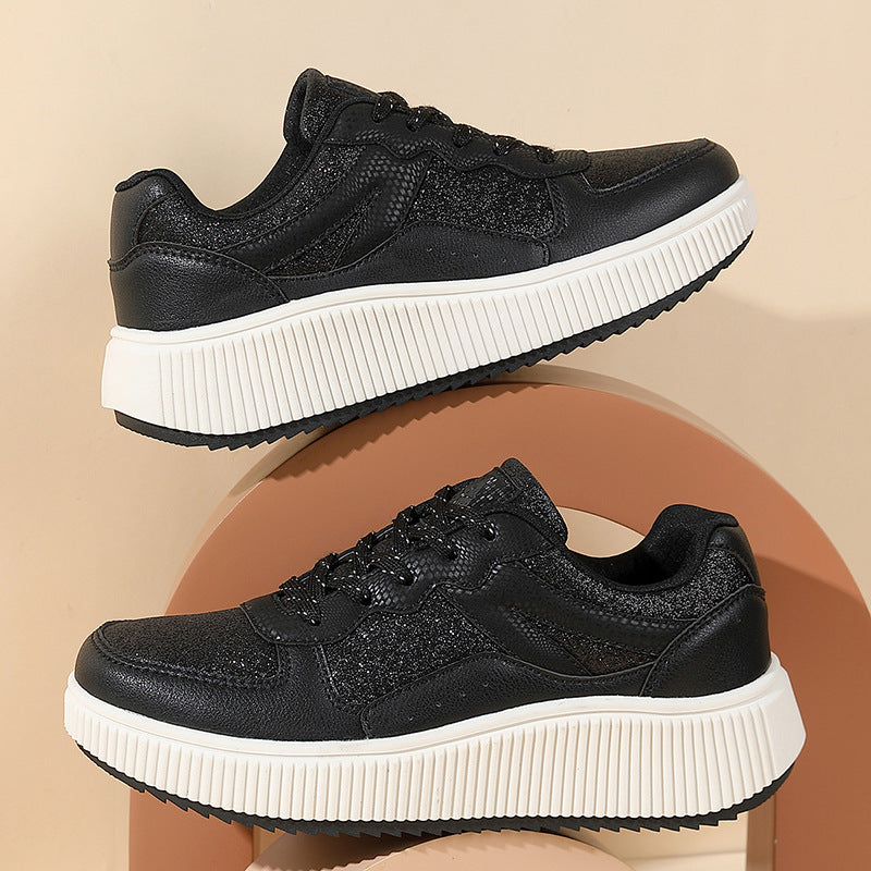 Damen Sneaker Weich Bequem Strukturiert
