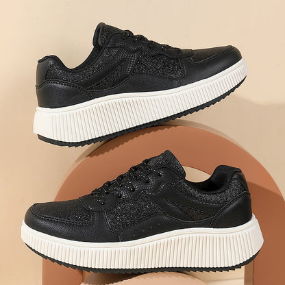 Damen Sneaker Weich Bequem Strukturiert