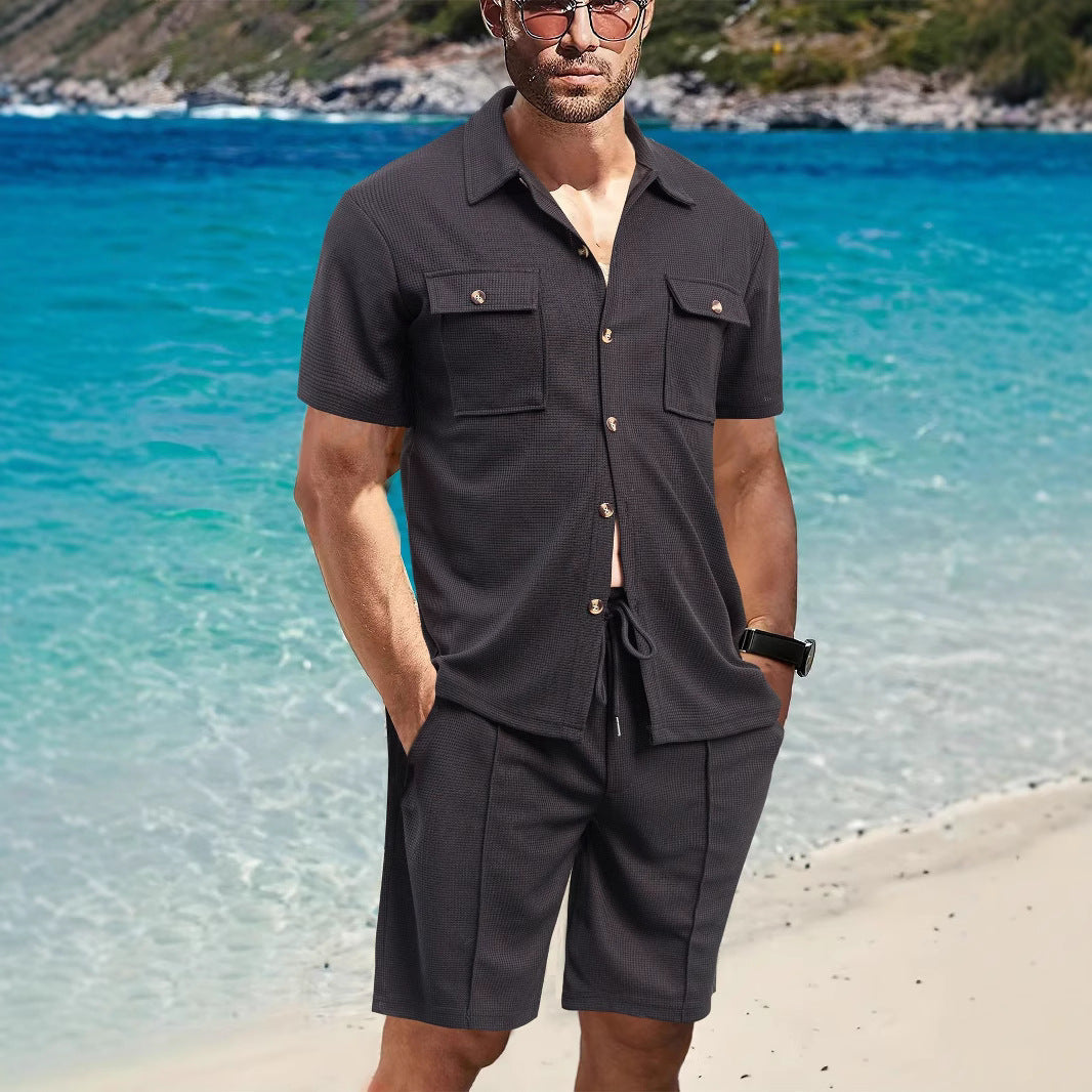 Herren Oberteil Freizeit atmungsaktiv mit Taschen Modern - BerlinGlamour