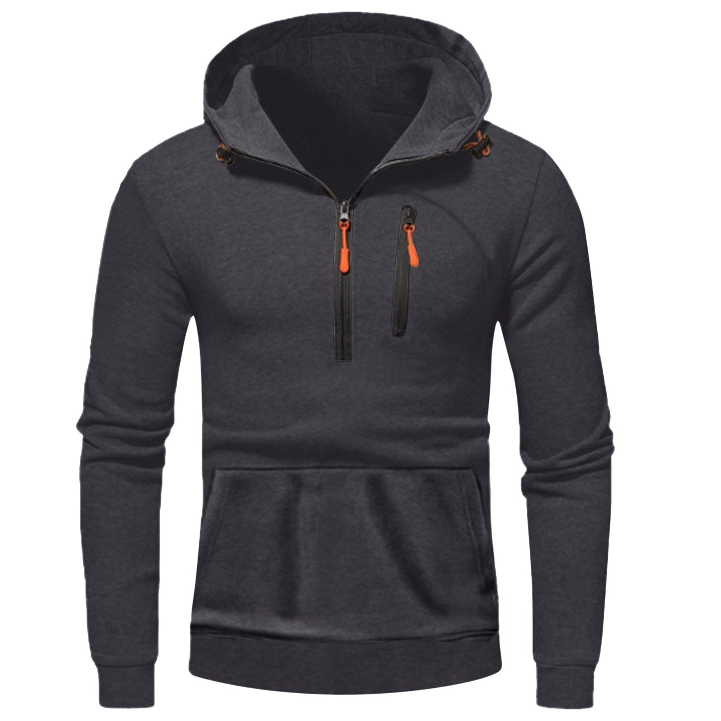 Herren Kapuzenpullover Modern mit Halbzipp Modisch