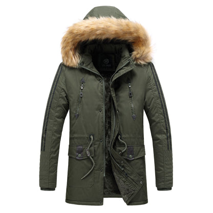 Herren Winterparka Abnehmbarer Kunstfellkragen Warm - BerlinGlamour