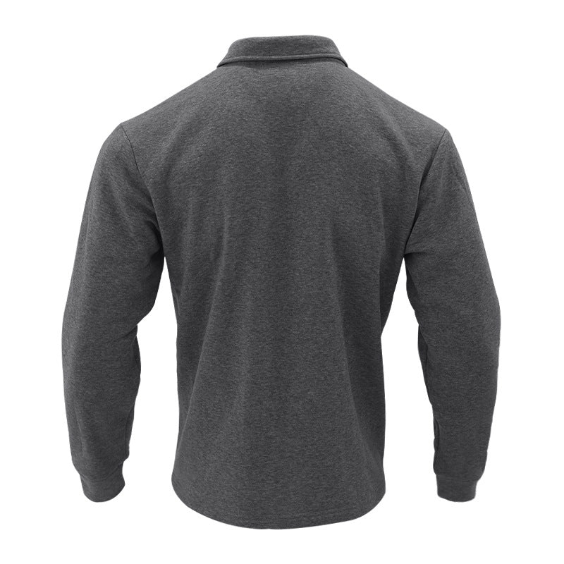 Herren Fleecejacke Stehkragen Modern mit Brusttaschen