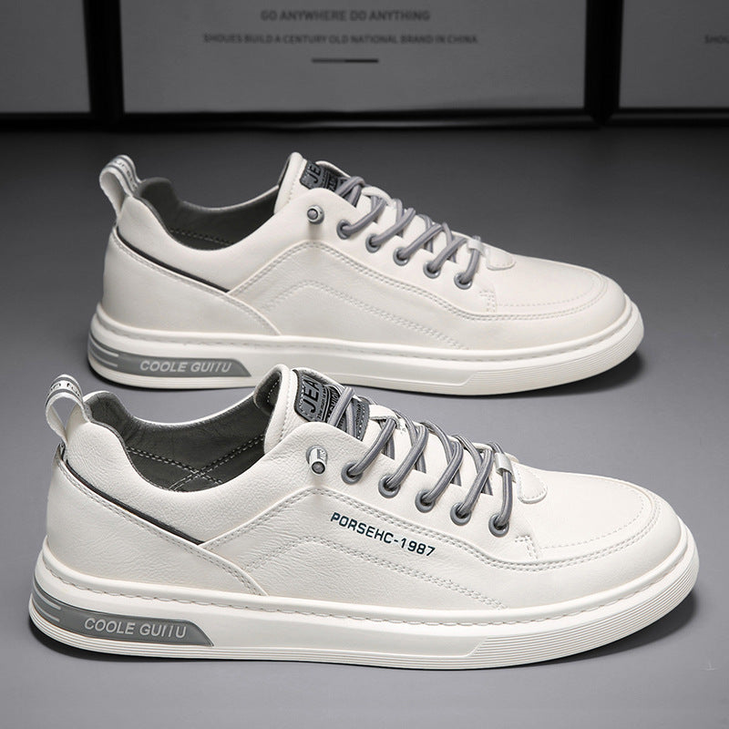 Damen Leder Sneaker Bequem Atmungsaktiv Schuhe Schwarz