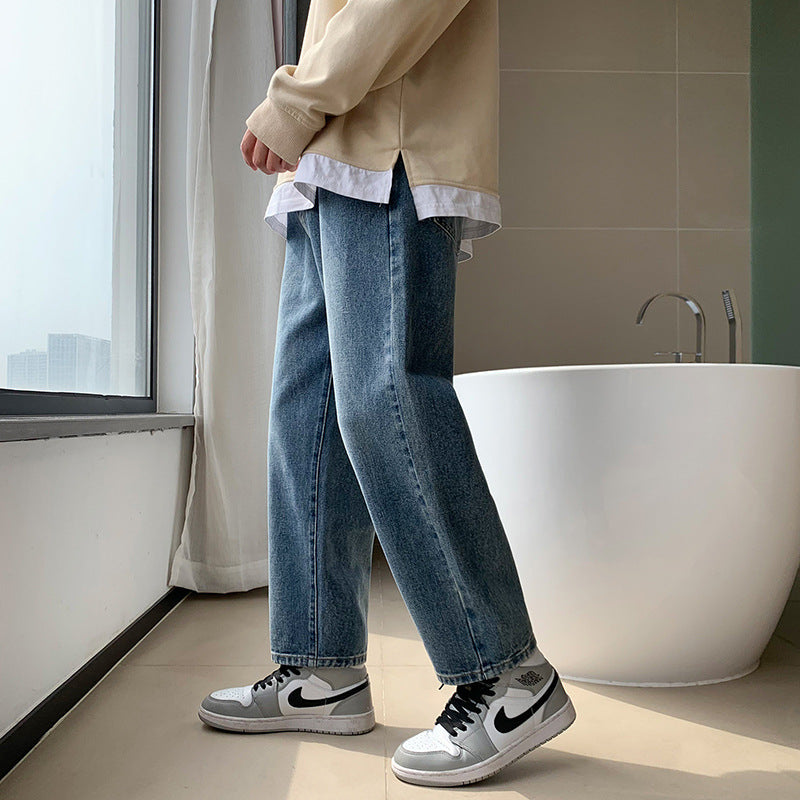 Herren Jeans Bequem Lässig Hochwertig Denim