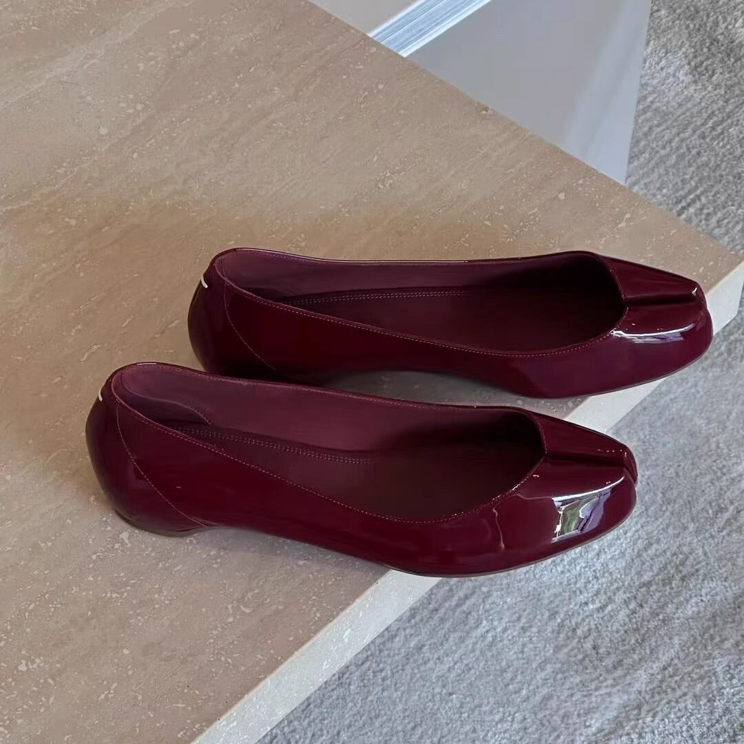 Damen Ballerinas Elegante Lack Schuhe Modern - BerlinGlamour